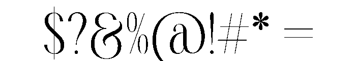Audrey & Caroline Regular Font OTHER CHARS