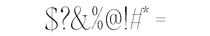 Augler Extra Light Font OTHER CHARS