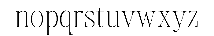 Augler Extra Light Font LOWERCASE