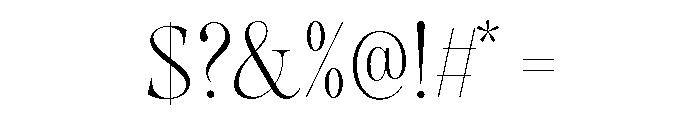 Augler Light Font OTHER CHARS