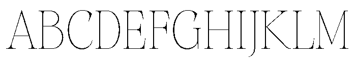 Augler Thin Font UPPERCASE