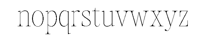 Augler Thin Font LOWERCASE