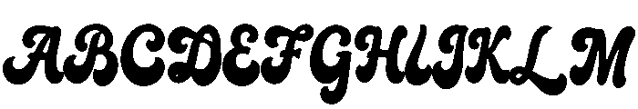 August Birthday Font UPPERCASE