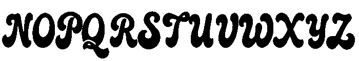 August Birthday Font UPPERCASE