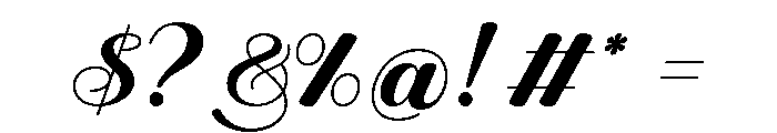 August Wedding Font OTHER CHARS