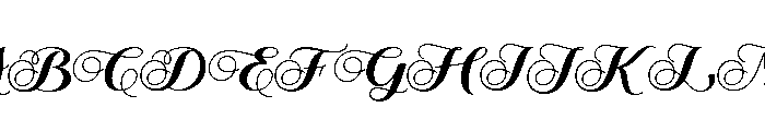August Wedding Font UPPERCASE