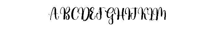 Augusty Font UPPERCASE
