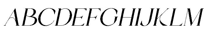 Aulisse Italic Font UPPERCASE