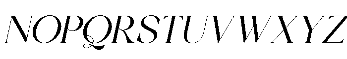 Aulisse Italic Font UPPERCASE
