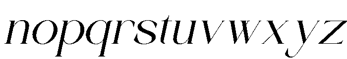 Aulisse Italic Font LOWERCASE