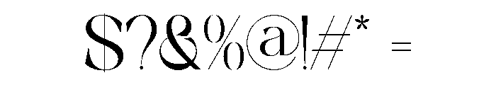 Aulisse Regular Font OTHER CHARS