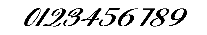 Aulora Script Expanded Slanted Font OTHER CHARS
