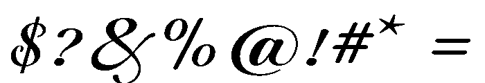 Aulora Script Expanded Font OTHER CHARS