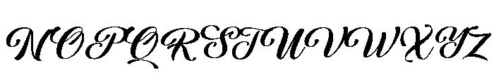 Aulora Script Expanded Font UPPERCASE