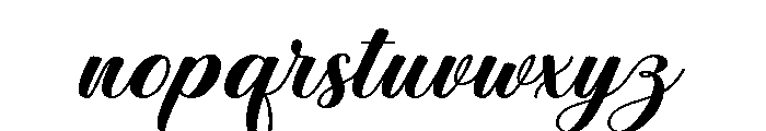 Aulora Script Expanded Font LOWERCASE