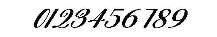Aulora Script SemExp Slant Font OTHER CHARS