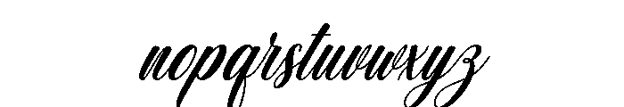 Aulora Script SemiCond Slant Font LOWERCASE