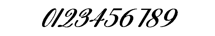 Aulora Script Slanted Font OTHER CHARS