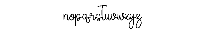 Auntie Signature Font LOWERCASE