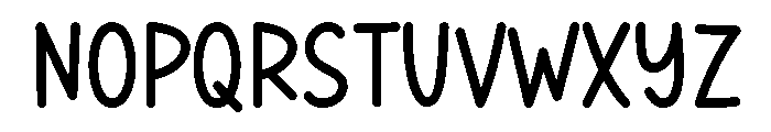 Aunty Smile Font UPPERCASE