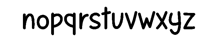 Aunty Smile Font LOWERCASE