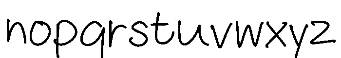 Aunty at night FL Font LOWERCASE