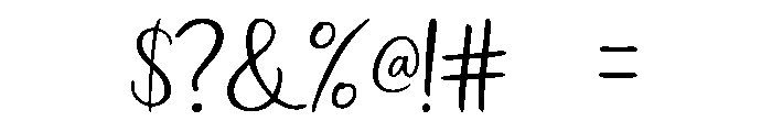 Aura Signature Font OTHER CHARS