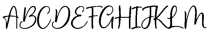 Aura Signature Font UPPERCASE