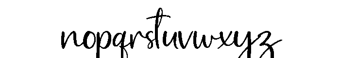 Aura Signature Font LOWERCASE