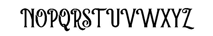 Aura Winter Font UPPERCASE