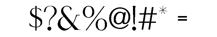 Auraluxe SansSerif Font OTHER CHARS