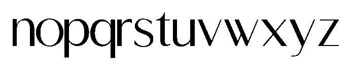 Auraluxe SansSerif Font LOWERCASE