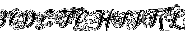AuranythaScript Font UPPERCASE