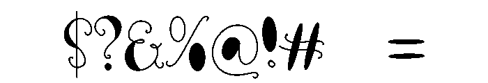 Aurelia Script Font OTHER CHARS