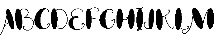 Aurelia Script Font UPPERCASE