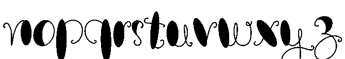 Aurelia Script Font LOWERCASE