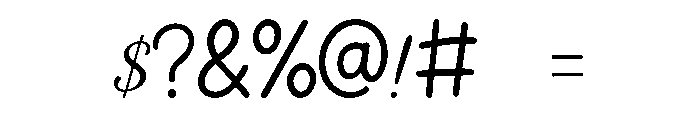 Aureline Script Font OTHER CHARS