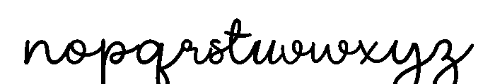 Aureline Script Font LOWERCASE