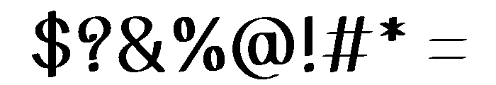 Aureline29 Font OTHER CHARS