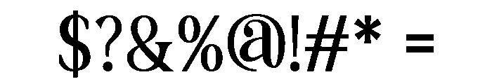 Aurellina Regular Font OTHER CHARS