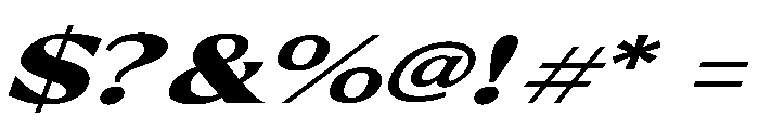Aurellion Italic Font OTHER CHARS