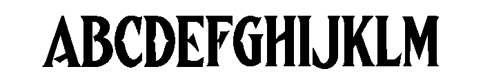 Aurelvique Font UPPERCASE