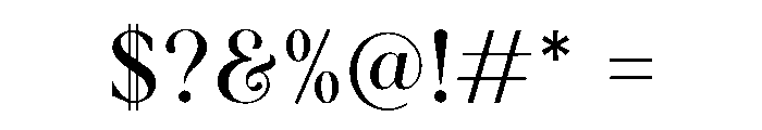 Aurevane Font OTHER CHARS