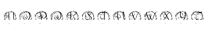 Aurielle Split Monogram Font UPPERCASE