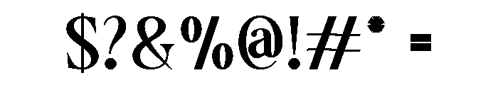 Aurine Regular Font OTHER CHARS