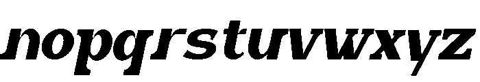 Aurona Italic Font LOWERCASE