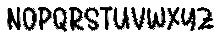 Aurora Alphabet Font UPPERCASE