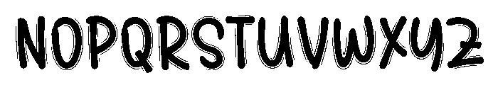 Aurora Alphabet Font LOWERCASE