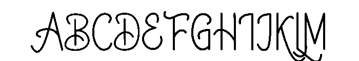 Aurora Night Lite Font UPPERCASE