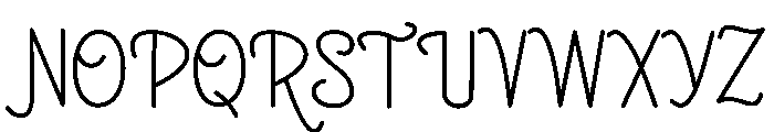 Aurora Night Lite Font UPPERCASE